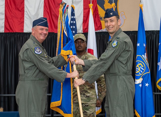 Col. Roddan receives command of the 374th Airlift Wing 